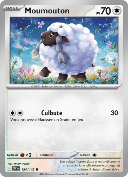 Carte Pokémon Moumouton 124/142 Commune Couronne Stellaire