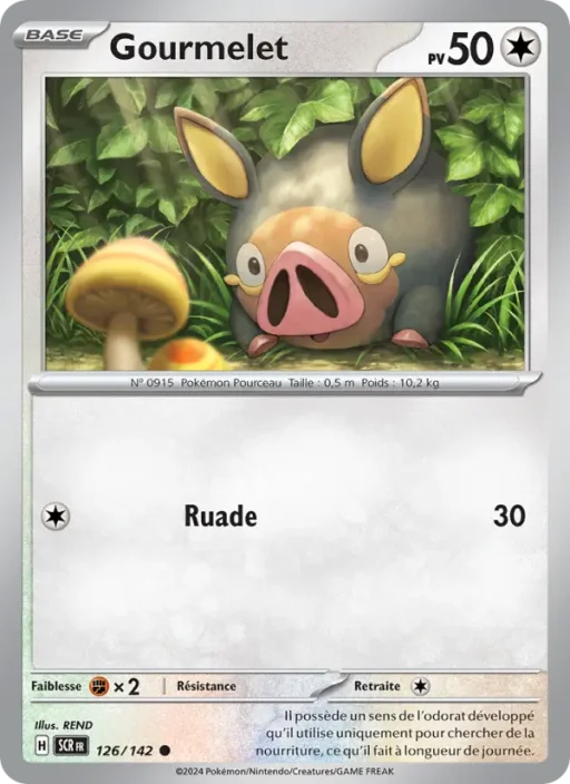 Carte Pokémon Gourmelet 126/142 Commune Couronne Stellaire