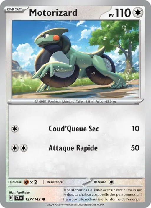 Carte Pokémon Motorizard 127/142 Commune Couronne Stellaire