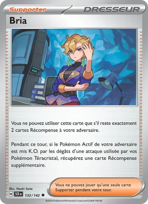 Carte Pokémon Bria 132/142 Peu Commune Couronne Stellaire