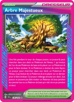 Carte Pokemon Arbre Majestueux #136