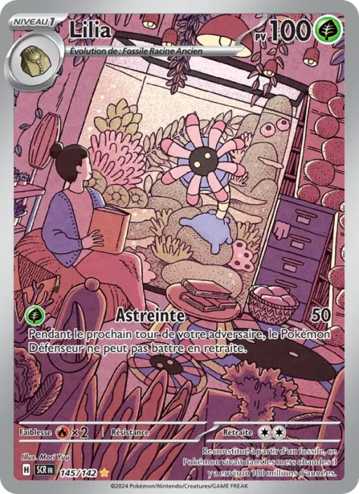 Carte Pokémon Lilia 145/142 Illustration rare Couronne Stellaire