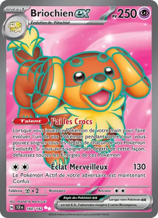 Carte Pokémon Briochien-ex 160/142 Ultra Rare Couronne Stellaire
