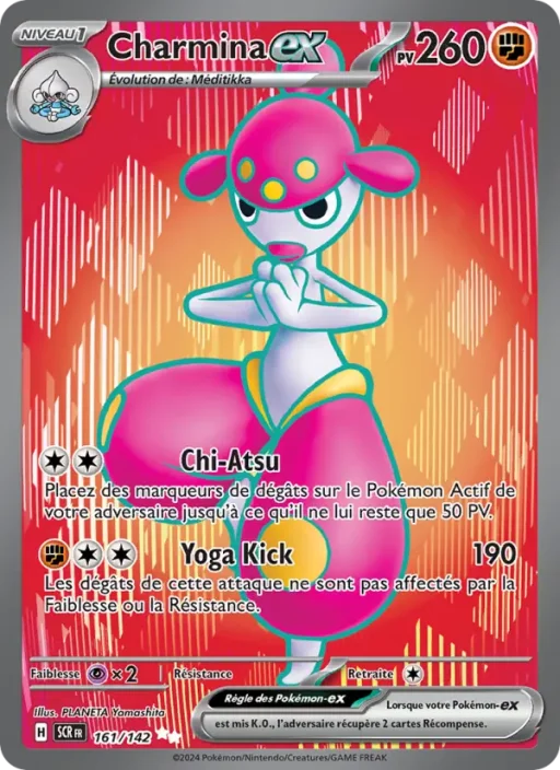 Carte Pokémon Charmina-ex 161/142 Ultra Rare Couronne Stellaire