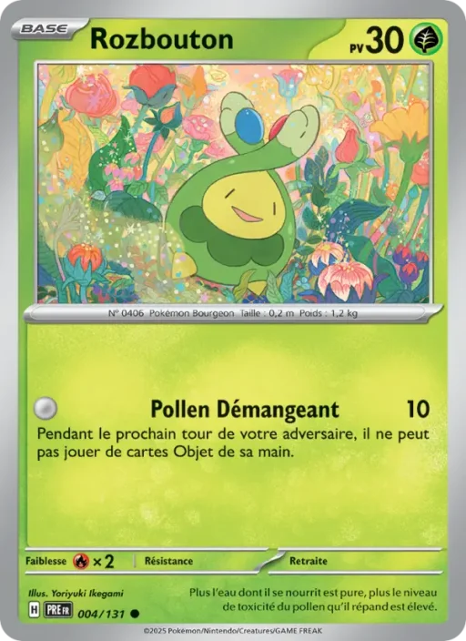 Carte Pokémon Rozbouton 004/131 Commune Évolutions Prismatiques