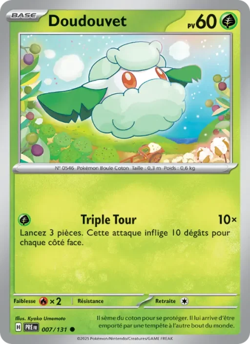 Carte Pokémon Doudouvet 007/131 Commune Évolutions Prismatiques