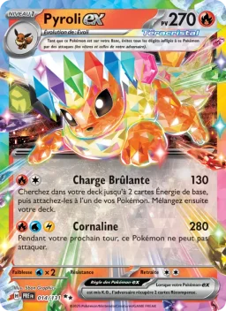 Carte Pokemon Pyroli-ex #014
