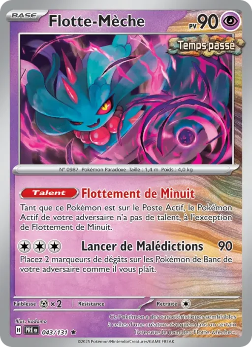 Carte Pokémon Flotte-Mèche 043/131 Rare Évolutions Prismatiques