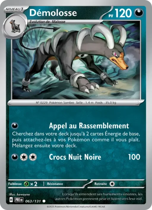 Carte Pokémon Démolosse 063/131 Commune Évolutions Prismatiques