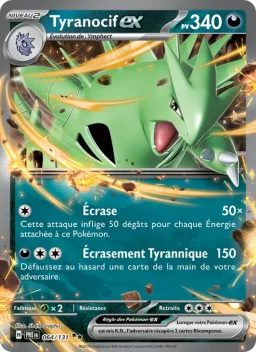 Carte Pokemon Tyranocif-ex #064