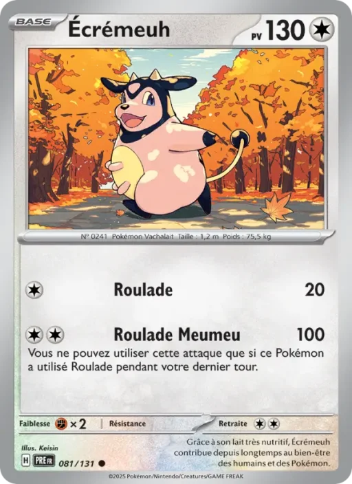 Carte Pokémon Écrémeuh 081/131 Commune Évolutions Prismatiques