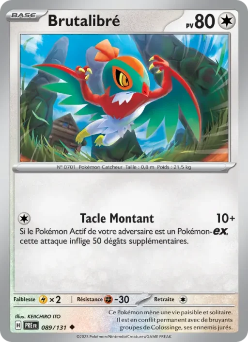 Carte Pokémon Brutalibré 089/131 Peu Commune Évolutions Prismatiques