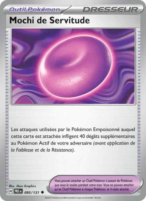 Carte Pokémon Mochi de Servitude 095/131 Peu Commune Évolutions Prismatiques
