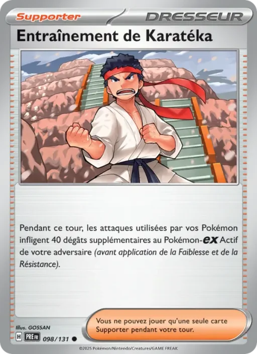 Carte Pokémon Entraînement de Karatéka 098/131 Commune Évolutions Prismatiques