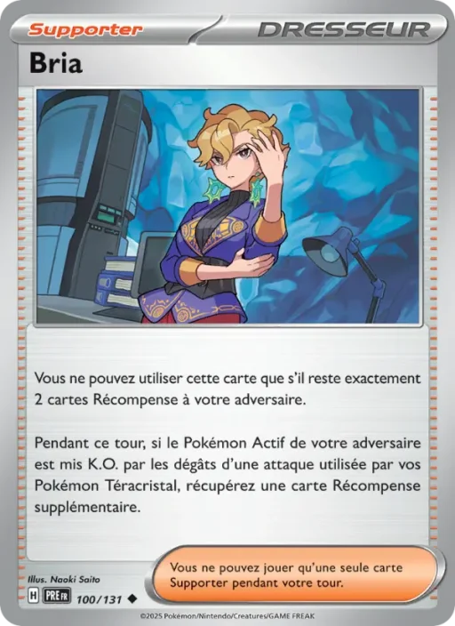 Carte Pokémon Bria 100/131 Peu Commune Évolutions Prismatiques