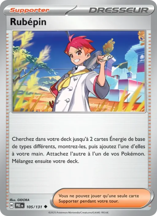 Carte Pokémon Rubépin 105/131 Peu Commune Évolutions Prismatiques