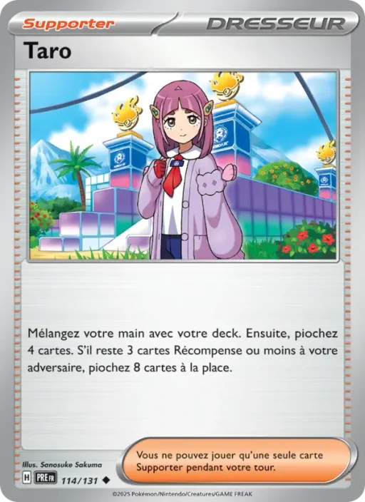 Carte Pokémon Taro 114/131 Peu Commune Évolutions Prismatiques