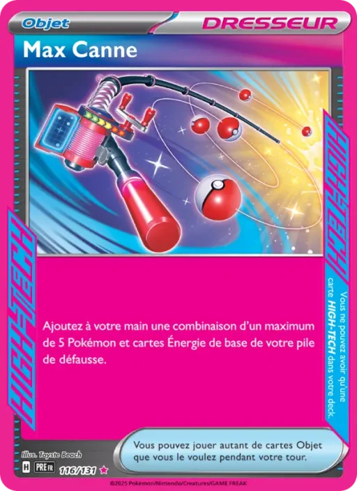 Carte Pokémon Max Canne 116/131 HIGH-TECG rare Évolutions Prismatiques