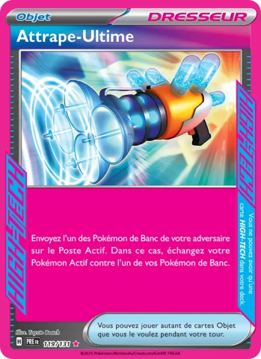 Carte Pokémon Attrape-Ultime 119/131 HIGH-TECG rare Évolutions Prismatiques