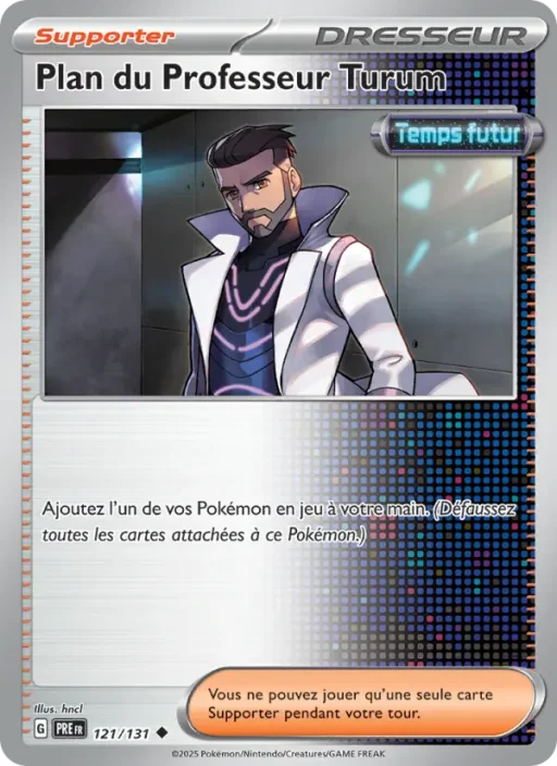 Carte Pokémon Plan du Professeur Turum 121/131 Peu Commune Évolutions Prismatiques