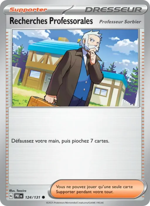 Carte Pokémon Recherches Professorales 124/131 Commune Évolutions Prismatiques