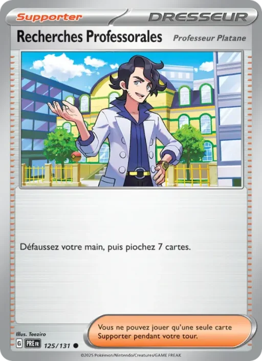 Carte Pokémon Recherches Professorales 125/131 Commune Évolutions Prismatiques