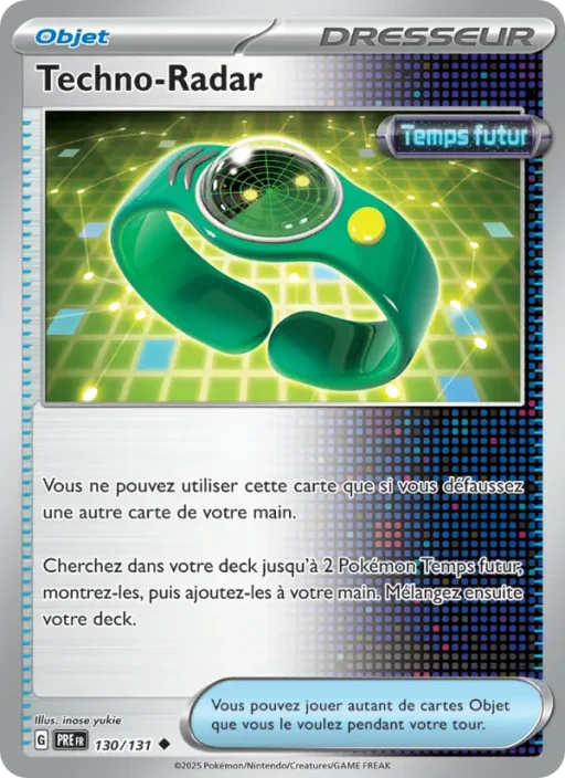 Carte Pokémon Techno-Radar 130/131 Peu Commune Évolutions Prismatiques
