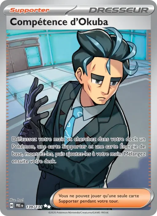 Carte Pokémon Compétence d'Okuba 139/131 Ultra Rare Évolutions Prismatiques