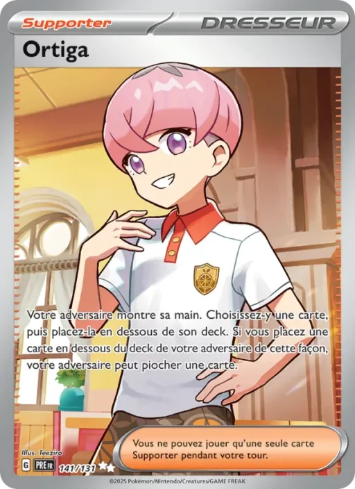Carte Pokémon Ortiga 141/131 Ultra Rare Évolutions Prismatiques
