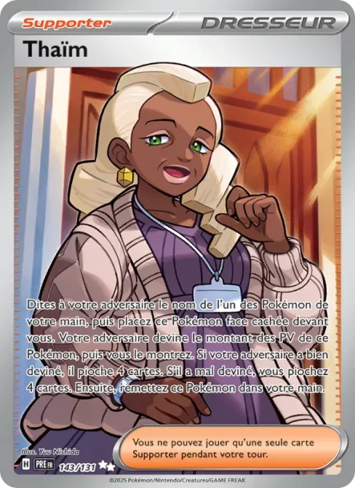 Carte Pokémon Thaïm 143/131 Ultra Rare Évolutions Prismatiques