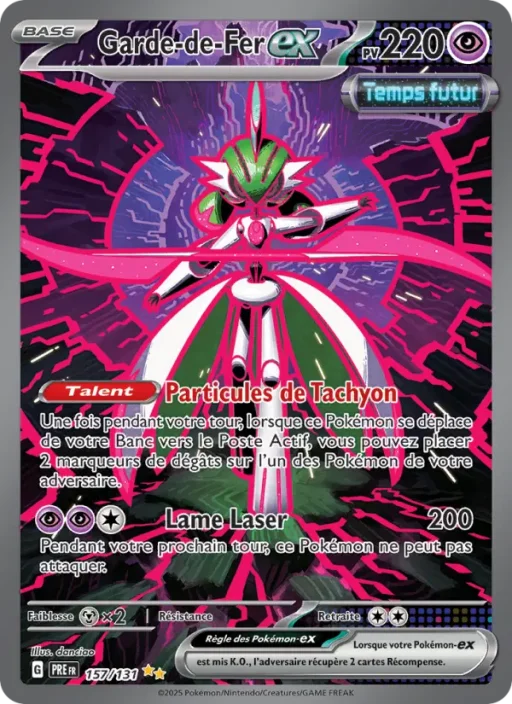 Carte Pokémon Garde-de-Fer-ex 157/131 Illustration spéciale rare Évolutions Prismatiques