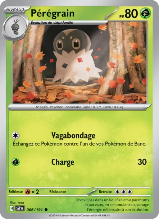 Carte Pokémon Pérégrain 006/191 Commune Étincelles Déferlantes