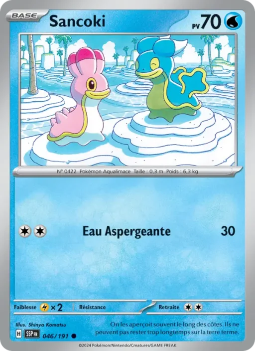 Carte Pokémon Sancoki 046/191 Commune Étincelles Déferlantes