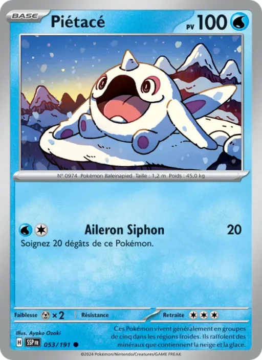 Carte Pokémon Piétacé 053/191 Commune Étincelles Déferlantes