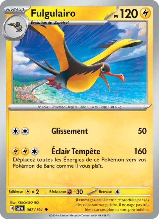 Carte Pokémon Fulgulairo 067/191 Peu Commune Étincelles Déferlantes