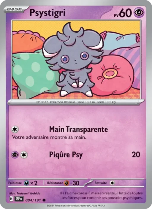 Carte Pokémon Psystigri 084/191 Commune Étincelles Déferlantes