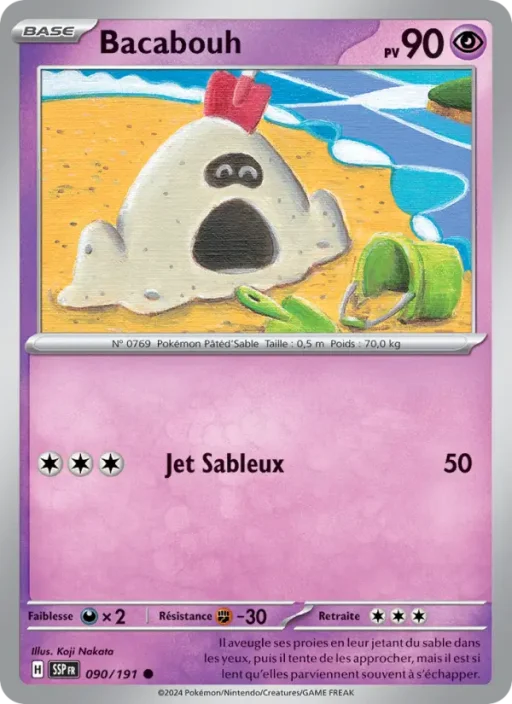Carte Pokémon Bacabouh 090/191 Commune Étincelles Déferlantes
