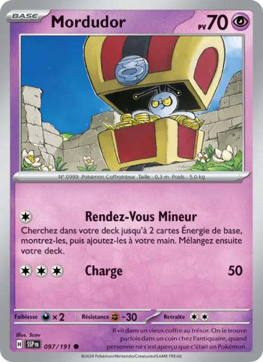 Carte Pokémon Mordudor 097/191 Commune Étincelles Déferlantes