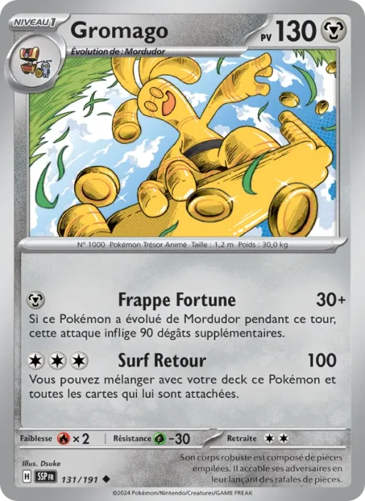 Carte Pokémon Gromago 131/191 Peu Commune Étincelles Déferlantes