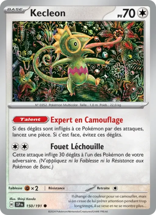 Carte Pokémon Kecleon 150/191 Commune Étincelles Déferlantes