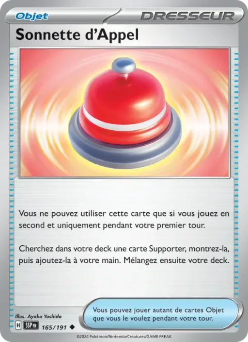 Carte Pokémon Sonnette d'Appel 165/191 Peu Commune Étincelles Déferlantes