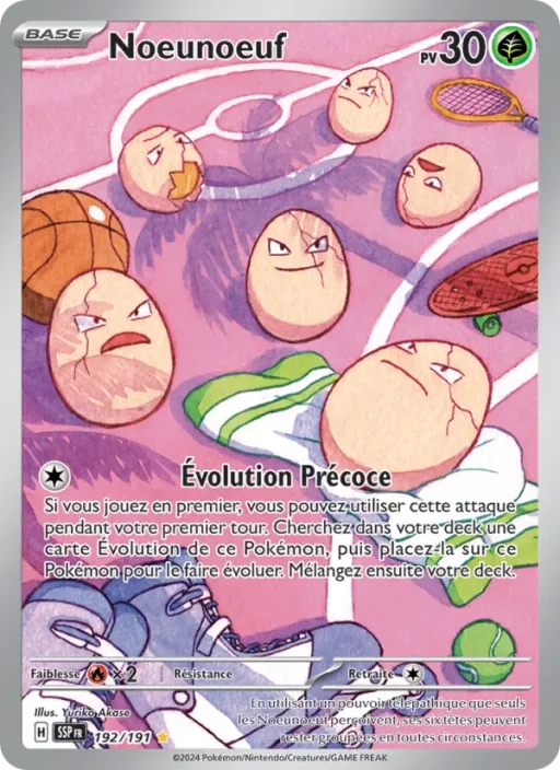 Carte Pokémon Noeunoeuf 192/191 Illustration rare Étincelles Déferlantes