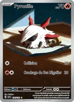 Carte Pokemon Pyronille #196