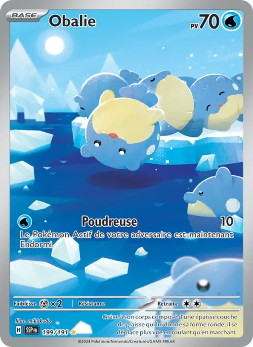 Carte Pokémon Obalie 199/191 Illustration rare Étincelles Déferlantes