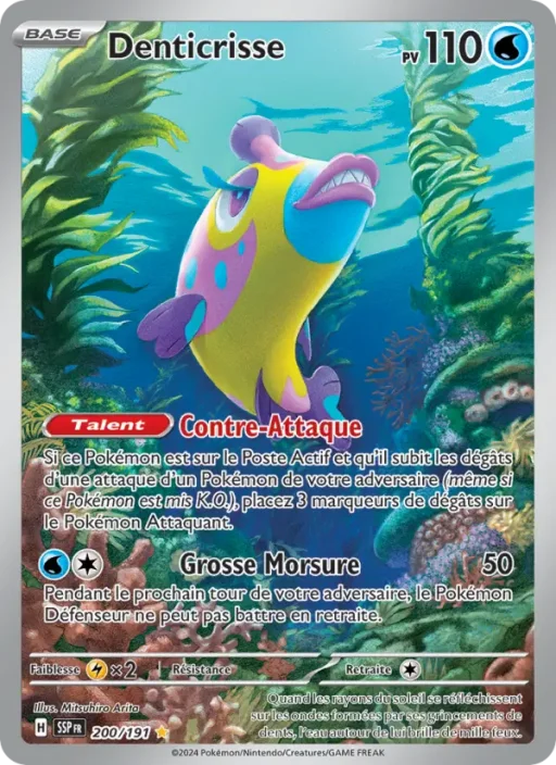 Carte Pokémon Denticrisse 200/191 Illustration rare Étincelles Déferlantes