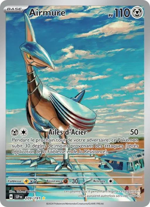 Carte Pokémon Airmure 209/191 Illustration rare Étincelles Déferlantes