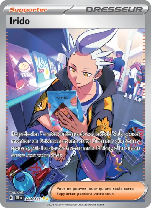 Carte Pokémon Irido 244/191 Illustration spéciale rare Étincelles Déferlantes
