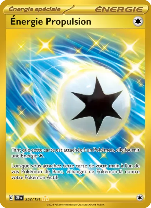Carte Pokémon Énergie Propulsion 252/191 Hyper rare Étincelles Déferlantes