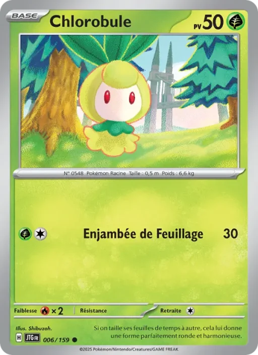 Carte Pokémon Chlorobule 006/159 Commune Aventures Ensemble