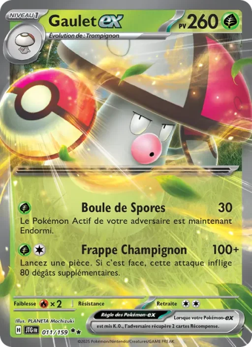 Carte Pokémon Gaulet-ex 011/159 Double rare Aventures Ensemble